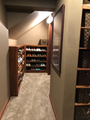 Solid Wood White Closet